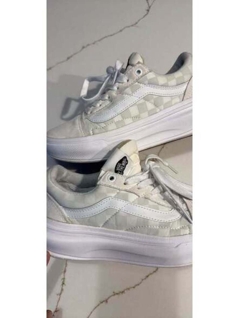 Vans Old Skool Stackform Checkerboard Shoes size 6.5 women
